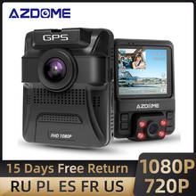AZDOME Mini GS65H Car DVR 1080P Dual Lens 720P Rear Camera Night Vision Video Recorder 24H Parking Mode GPS Dash Camera 2024 - buy cheap