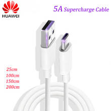 Original Huawei 5A Supercharge Cable Super Fast Charge USB-C Cable For P40 P30 P20 Pro Honor 20 30 V20 V10 V9 Mate 30 20 10 Pro 2024 - buy cheap