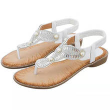 Summer Women Sandles Causal Bohemia Wedges Ladies Sandalias Fashion Sewing Crystal Rhinestone High Quality Womens Shoes Feminina 2024 - buy cheap
