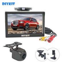 DIYKIT-Monitor de 5 "AHD IPS para coche, 1920x1080P, HD, 170 grados, Starlight, visión nocturna, cámara de marcha atrás para vehículo, cámara Universal 2024 - compra barato