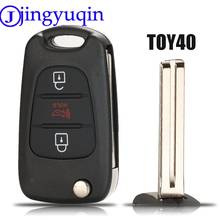 Jingyuqin-carcasa de llave remota para coche, carcasa plegable de mando a distancia para Hyundai I20 I30 IX35 I35 Accent Kia Sportage Picanto K5 2024 - compra barato