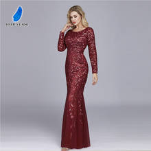 DEERVEADO-Vestidos de Noche largos bordados, elegantes, formales, para fiesta de noche, H103 2024 - compra barato