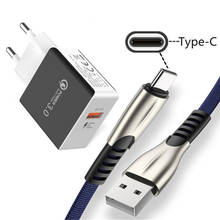 Cowboy USB Type C Charge Cable QC 3.0 Fast Charger for Samsung Galaxy Note 20 10 S9 S10 S20 FE A72 A52 Oppo A53 Realme 7 6 5 Pro 2024 - buy cheap