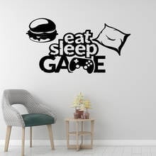 Diy Eat Sleep Game Vinyl Wallpaper Roll Furniture Decorative For Kids Room Living Room Home Decor Wall Stickers Waterproof 2024 - buy cheap