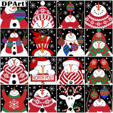 Diamond Painting 5D Full Square/Round Dril Cartoon Christmas Snowman Gift Daimond Embroidery Cross Stitch Mosaic Rhinestone A097 2024 - buy cheap