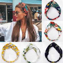 Fashion Women Girls Summer Bohemian Hair Bands Print Headbands Vintage Cross Turban Bandage Bandanas HairBands Hair Accessories 2024 - купить недорого