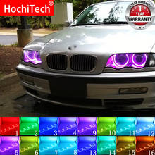 Faro multicolor RGB LED Ojos de Ángel Halo Ojo de anillo DRL RF Control remoto para BMW E36 E38 E39 E46 proyector 4x131 Accesorios 2024 - compra barato