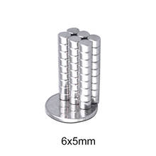 20~500pcs 6x5 mm Rare Earth Neodymium Magnets 6mm x 5mm Super Powerful Strong Magnets disc 6x5mm Small Round magnet 6*5 mm 2024 - buy cheap