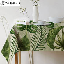 Tropical Plants Table cloth Pastoral style Plant Printed Rectangular Tablecloth Home table Protection decoration Table cover 2024 - buy cheap