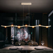 Minimalist Modern White Pendant Lights For Restaurant Office Coffee Bar Pendant Lamp Aluminum Long LED Lighting Hanging Fixtures 2024 - купить недорого