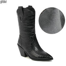 new arrival winter women shoes Mid-Calf boots women boots Fashion boots western female boots sexy snow boots Size 34-48 2024 - buy cheap