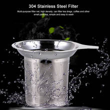 New Kitchen Accessories Stainless Steel Metal Cup Strainer Tea Leaf Filter Sieve Mesh Tea Infuser Tea Strainer 2024 - buy cheap