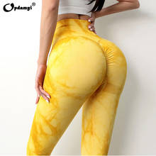 New Womens High Waist Yoga Pants Scrunch Butt Gym Legging Sport Femme Fitness Running Tights Workout Pants Tie Dye Yoga Trousers 2024 - buy cheap