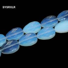13 * 18mm Natural Faceted White Opal Stone Beads Water Drop Beads For Jewelry Making DIY Necklace Bracelet Accessories 2024 - buy cheap
