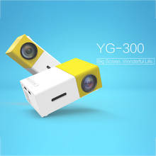 YG300 Mini LCD LED Projector YG-300 Mini Projector 400-600LM 1080P Video 320 x 240 Pixel Best Home Proyector 2024 - buy cheap