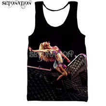Britney Spears men/women New fashion cool 3D printed vest summer casual Harajuku style streetwear tops 2024 - buy cheap