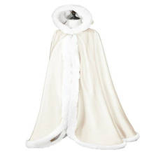 Winter Jacket Wedding Wrap Warm faux fur Stoles Bridal Coat Accessories Wedding Cape Coat Bridal Wedding Shawl Coat 2024 - buy cheap