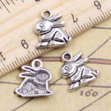 30pcs Charms Lovely Rabbit 14x13mm Tibetan Silver Color Pendants Crafts Making Findings Handmade Antique DIY Jewelry 2024 - buy cheap