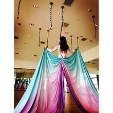 Aerial Yoga Hammock Pilates Yoga Swing Set Gradation Color Anti-Gravity Inversion Trapeze Device Gym Fitness Equipment 2024 - buy cheap