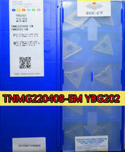 TNMG220408-EM YBG202 100% ZCC original. CT Procesamiento de inserción de carburo: acero inoxidable aleación acero. Etc 2024 - compra barato