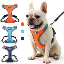 Reflective Nylon Dog Harness Vest Services Medium Large Dog Vest Padded Adjustable Safety Vehicular Lead for Dog Pet 2024 - buy cheap