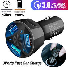 USB Car Charger PD Quick Charge 3.0 Mobile Phone Charger QC3.0 Fast Charging 3 Port USB Charger For iPhone Samsung Xiaomi Huawei 2024 - buy cheap