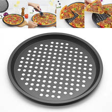 Perforated Round Pizza Baking Pan Kitchen Tray Non-stick Coating Serving Plate 24.5cm/26cm/28cm/32cm Diameter 2024 - buy cheap