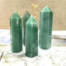 Varita de Aventurina verde Natural, torre de punto, piedras curativas de cristal para decoración del hogar 2024 - compra barato