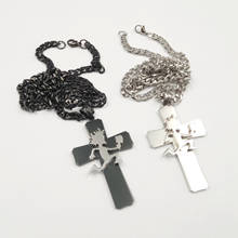 GNAYY Mens Hip-Hop ICP Hatchet man Cross Pendant Stainless Steel Chain Necklace 24'' 2024 - buy cheap