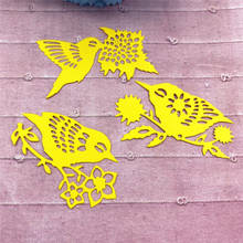 Metal Cutting Dies Birds on a Branch Background Frame Decoration Scrapbooking Album Paper DIY Card Craft Embossing Die Cuts 2024 - buy cheap