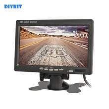 Diykit DC12V-24V 7 "tft lcd monitor de visão traseira do carro com 2 entrada vídeo para câmera visão traseira câmeras vigilância dvd 2024 - compre barato