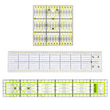 Conjunto de 3 régua de patchoworks, régua estofando acrílica transparente, quadrado 2024 - compre barato