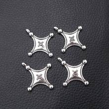 8pcs/lot Silver Plated Charm Metal Pendants DIY Necklaces Bracelets Jewelry Handicraft Accessories 34*29 P126 2024 - buy cheap