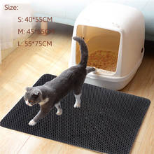 Cat Litter Mat Carpet Cat Sand Toilet Mat Waterproof Mats for Pets Trapper Foldable EVA Non-slip Mats Cat Toilet Training Kit 2024 - buy cheap