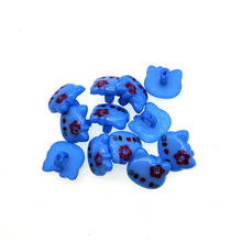 50PCs Plastic Sewing Buttons Scrapbooking Cat Blue Shank Cartoon 14mm Costura Botones Decorate B20427 2024 - buy cheap