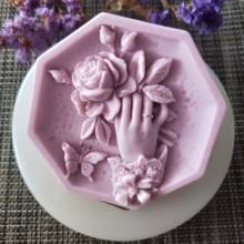 Butterfly Flowers Soap Molds Gypsum Chocolate Candle Candy Mold Silicone Mold Clay Resin HC0133 PRZY Holding Flowers Moulds 2024 - buy cheap