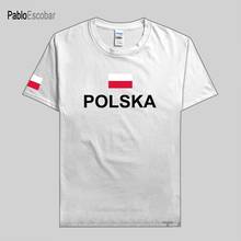 Camisetas de Polonia para hombre, Camiseta de algodón de hip-hop, ropa de marca de fitness, camisetas de Bandera de País Polka 2024 - compra barato