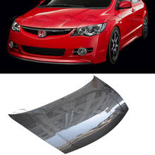 Capa da capota do motor dianteiro de fibra de carbono apto para honda civic 2006-2009 8th 4 porta 2024 - compre barato