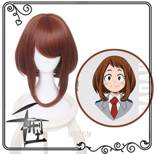 Ochako Uraraka Wig My Hero Academia Cosplay Wig Synthetic Red Short Anime My Hero Academia Cosplay Ochaco Uraraka 2024 - buy cheap