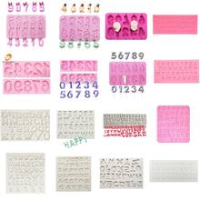 Various Shape Number & Alphabet Silicone Cake Mold Cake Decorating Supplies Silicone Fondant Cake Mold Cake Tool 2024 - buy cheap