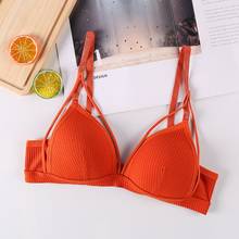 Sem costura sutiãs macios mulher sem fio push up bralette sem encosto conforto roupa interior bralette lingerie sexy 2024 - compre barato