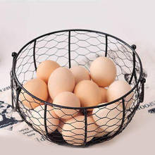 Egg Holder Chicken Wire Egg Basket Fruit Basket Collection Hen Oraments Decoration Kitchen Storage 2024 - buy cheap