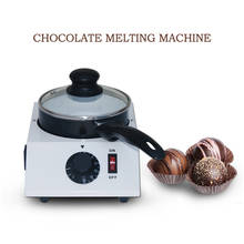 Mini máquina de derretimento de chocolate elétrica, 40w, cerâmica, antiaderente, panela temperada, misturador de cilindro, 220v (bandeja única) 2024 - compre barato