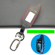 TW 9010 LCD Remote Control Keychain Leather Key Fob Case for Russian Version Tomahawk TW9010 Two Way Car Alarm System TW-9010 2024 - buy cheap