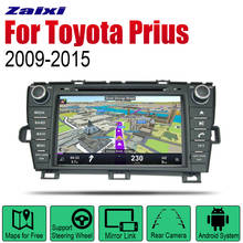 ZaiXi Android автомобильный DVD GPS навигатор для Toyota Prius 2009 ~ 2015 проигрыватель навигация WiFi Bluetooth мультимедийная система аудио стерео EQ 2024 - купить недорого