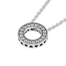 Ожерелье и кулон с сердечками, Оригинальные европейские Подвески, ожерелье из стерлингового серебра для женщин, сделай сам, модные ювелирные изделия 2024 - купить недорого
