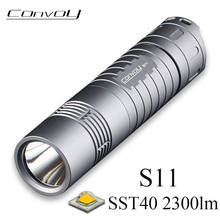 Convoy S11 SST40 LED Flashlight High Powerul Torch 26650 Lanterna Tactical Flash Light Camping Hunting Zaklamp Work Werklamp 2024 - buy cheap