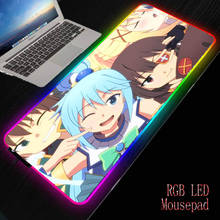 MRGBEST Megumin Konosuba Anime Girl Computer Mousepad Gaming Mousepad Large Mousepad Gamer Mause Carpet PC Desk Mat Keyboard Pad 2024 - buy cheap