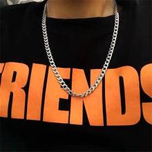 European And American Hip Hop Rock Fashion Domineering Hip-hop Dance Trend Simple Chain Men's Women's Necklace 2024 - buy cheap