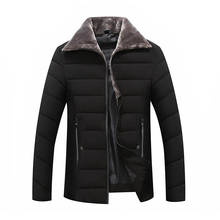 8XL 7XL 6X размера плюс зимняя куртка мужская мода меховой воротник Мужская куртка s толстые куртки и пальто мужские зимние парки 2024 - купить недорого